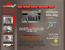 Tablet Screenshot of lasource-immobilier.com